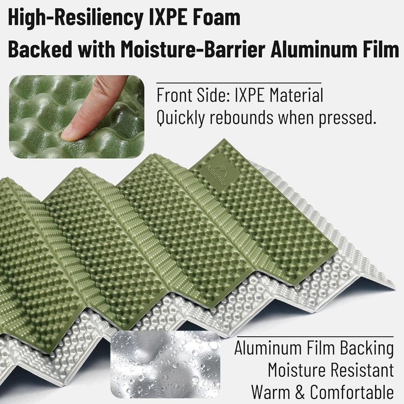 windhike Naturehike Ultralight Foam Sleeping Pad - R1.8/R2.6/R3.0 Closed Cell Mattress, Thick Portable Folding Mat for Backpacking, Waterproof & Compact for Camping, Hiking, Travel and Car Camping - Image 4